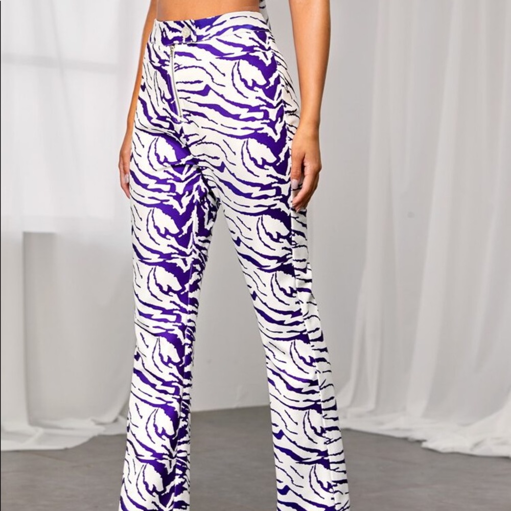 Shein purple zebra pants